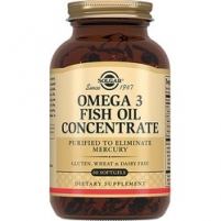 Фото Solgar Omega 3 Fish Oil Concentrate - Концентрат рыбьего жира Омега-3 в капсулах, 60 шт