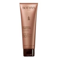 Sothys Protective Lotion Face And Body SPF30 High Protection UVA-UVB - Эмульсия с SPF30 для лица и тела, 125 мл - фото 1