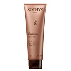 Фото Sothys Protective Lotion Face And Body SPF30 High Protection UVA-UVB - Эмульсия с SPF30 для лица и тела, 125 мл
