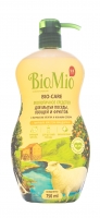 BioMio - Средство для мытья посуды, овощей и фруктов с эфирным маслом Мандарина, 750 мл cj lion средство для мытья посуды овощей и фруктов 5 злаков 480 мл