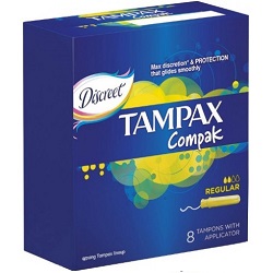 Фото Tampax Compak Regular - Тампоны с аппликатором, 8 шт