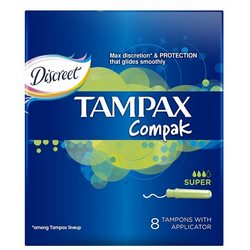 Фото Tampax Compak Super - Тампоны с аппликатором, 8 шт