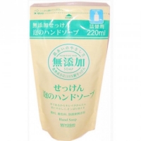 Miyoshi - Пенящееся жидкое мыло для рук на основе натуральных компонентов, запасной блок, 220 мл