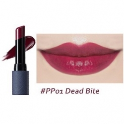Фото The Saem Kissholic Lipstick Leather Glow Dead Bite - Помада для губ, тон PP01, 3.7 г