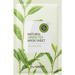 Фото The Saem Natural Green Tea Mask Sheet - Маска тканевая с экстрактом зеленого чая, 21 мл