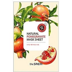 Фото The Saem Natural Pomegranate Mask Sheet - Маска тканевая с экстрактом граната, 21 мл