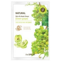 

The Saem Natural Skin Fit Mask Sheet Green Grape - Маска тканевая виноград, 20 мл