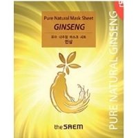 

The Saem Pure Natural Mask Sheet Ginseng - Маска тканевая с красным женьшенем, 20 мл
