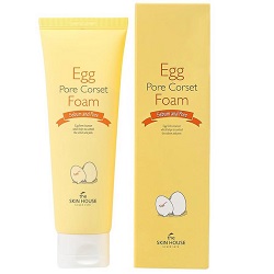 Фото The Skin House Egg Pore Corset Foam - Пенка для глубокого очищения и сужения пор, 120 мл
