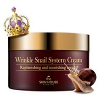 The Skin House Wrinkle Snail System Cream - Крем анти-возрастной улиточный, 100 мл dctr go healing system охлаждающий крем обёртывание водорослевое hi tech wonder burner 500