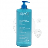 Uriage Surgras Liquide Dermatologique Gel Nettoyant Moussant Sans Savon - Гель Обогащенный дерматологический для лица и тела, 1000 мл