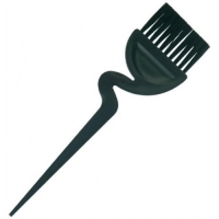 Dewal Pro - Кисть для окрашивания, черная, с черной прямой щетиной, с ручкой «зиг-заг», широкая 55 мм игрушка кусалка круглая с 1 ручкой черная 10 х 22 cм
