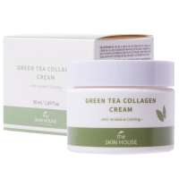 The Skin House - Успокаивающий крем на основе коллагена и экстракта зелёного чая, 50 мл успокаивающий крем на основе коллагена и экстракта зелёного чая green tea collagen cream