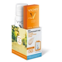 

Vichy Capital Ideal Soleil SPF50 - Набор матирующая эмульсия и минерализирующаяся термальная вода, 50*50 мл
