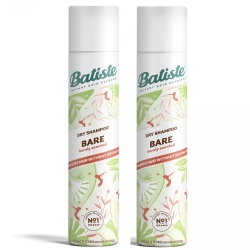 Фото Batiste Dry Shampoo Bare - Сухой шампунь для волос Bare с цветочным ароматом, 2х200 мл