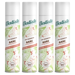 Фото Batiste Dry Shampoo Bare - Сухой шампунь для волос Bare с цветочным ароматом, 4х200 мл