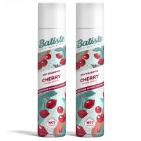 Фото Batiste Dry Shampoo Cherry - Сухой шампунь для волос Cherry с ароматом вишни, 2х200 мл