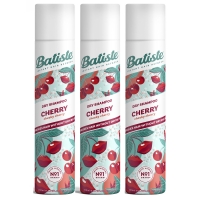 Batiste Dry Shampoo Cherry - Сухой шампунь для волос Cherry с ароматом вишни, 3х200 мл qtem набор для восстановления окрашенных и натуральных сухих волос