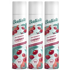 Фото Batiste Dry Shampoo Cherry - Сухой шампунь для волос Cherry с ароматом вишни, 3х200 мл