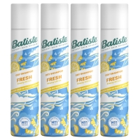 Batiste Dry Shampoo Fresh - Сухой шампунь для волос Fresh с ароматом свежести, 4х200 мл qtem набор для восстановления окрашенных и натуральных сухих волос