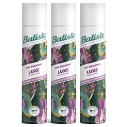 Фото Batiste Dry Shampoo Luxe - Сухой шампунь для волос Luxe с цветочным ароматом, 3х200 мл