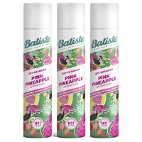 Batiste Pink Pineapple - Сухой шампунь для волос Pink Pineapple с фруктовым ароматом, 3х200 мл