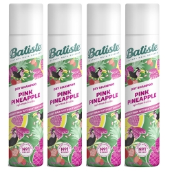 Фото Batiste Pink Pineapple - Сухой шампунь для волос Pink Pineapple с фруктовым ароматом, 4х200 мл