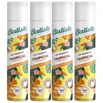 Фото Batiste Dry Shampoo Tropical - Комплект Tropical Сухой шампунь, 4х200 мл