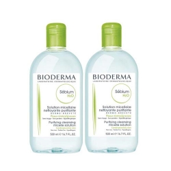 Bioderma Sebium Solution Micellaire - Очищающая вода, 2х500 мл фото Фото Bioderma Sebium Solution Micellaire - Очищающая вода, 2х500 мл