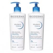 Фото Bioderma Atoderm Cream - Крем для тела, помпа, 2х500 мл