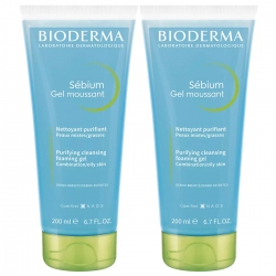 Фото Bioderma - Гель-мусс очищающий, без помпы, 2х200 мл