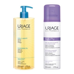 Фото Набор (очищающее пенящееся масло 500 мл + очищающая дымка-спрей для интимной гигиены 50 мл)