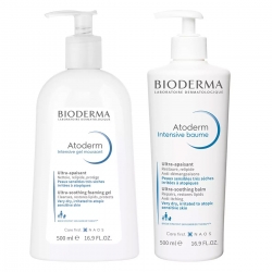 Фото Bioderma - Бальзам Интенсив + Гель-мусс Интенсив, 2х500 мл