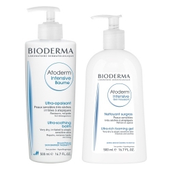 Bioderma Atoderm - Бальзам Интенсив + Гель-мусс Интенсив, 2х500 мл фото Фото Bioderma Atoderm - Бальзам Интенсив + Гель-мусс Интенсив, 2х500 мл