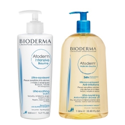 Bioderma Atoderm - Бальзам Интенсив, 500 мл + Масло для душа, 1 л фото Фото Bioderma Atoderm - Бальзам Интенсив, 500 мл + Масло для душа, 1 л