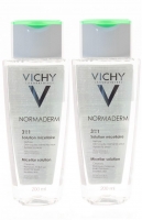 Vichy - Комплект: Нормадерм Мицеллярный Лосьон, 2 шт. по 200 мл, 1 шт