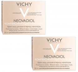 Фото Vichy - Комплект: Неовадиол Компенсирующий комплекс для нормальной и комбинированной кожи, 2 шт. по 50 мл, 1 шт