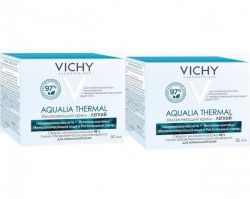 Фото Vichy - Комплект: Аквалия Термаль Легкий крем для нормальной кожи, 2 шт. по 50 мл, 1 шт