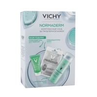 

Vichy Normaderm - Набор: Корректирующий уход против несовершенств, 50 мл + Минеральная очищающая поры маска с глиной, 2 шт * 6 мл + Глубоко очищающий гель для умывания, 15 мл