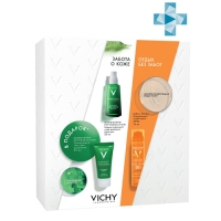 

Vichy Набор летнего ухода за проблемной кожей: Capital Soleil Освежающий спрей-вуаль SPF50, 75 мл + Normaderm Phytosolution Корректирующий дневной уход 50 мл + Normaderm Phytosolution Очищающий гель для умывания 50 мл